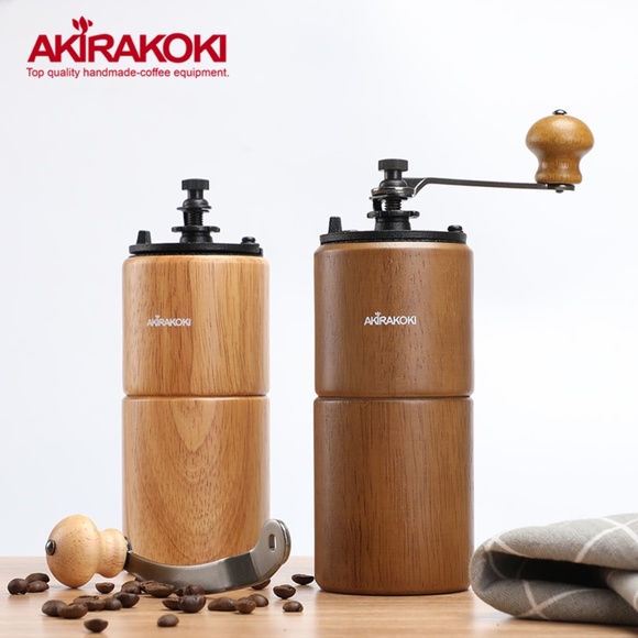 AKIRAKOKI Manual Coffee Grinder Wooden Cast Iron Burr - Picture 14 of 16
